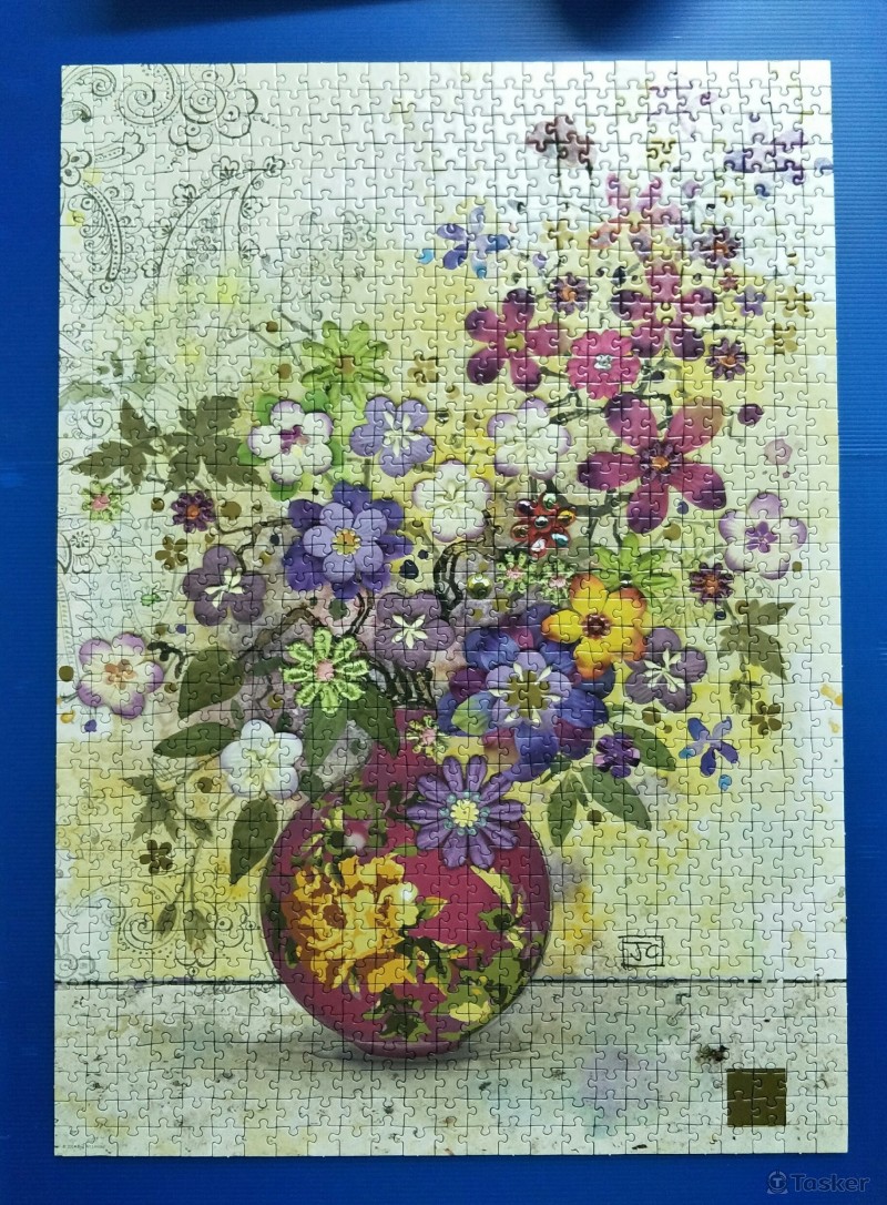 代拼-雷諾瓦-粉紅花瓶