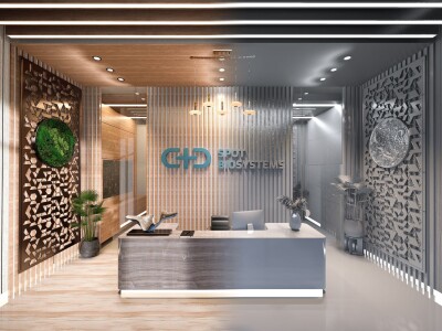 知名藥廠大廳及辦公設計