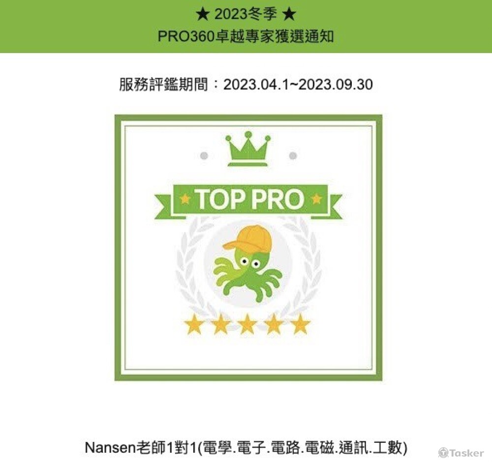 2023 冬季 PRO360 卓越標章 TOP PRO