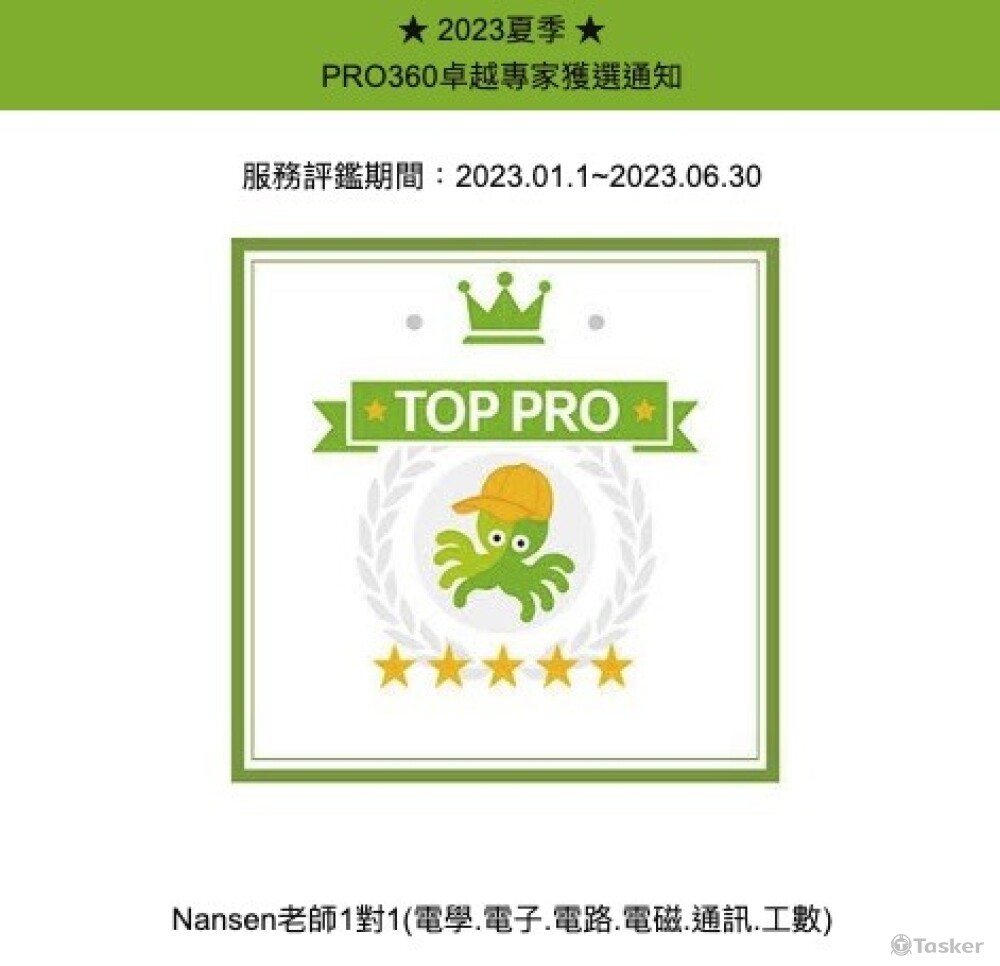 2023 夏季 PRO360 卓越標章 TOP PRO