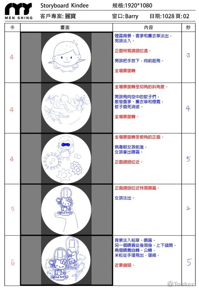 Kindee 母嬰產品動畫腳本設計