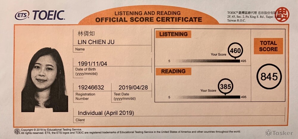TOEIC Score