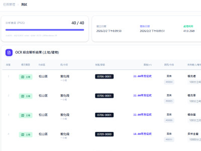 土地/建物權狀OCR辨識系統(全端)