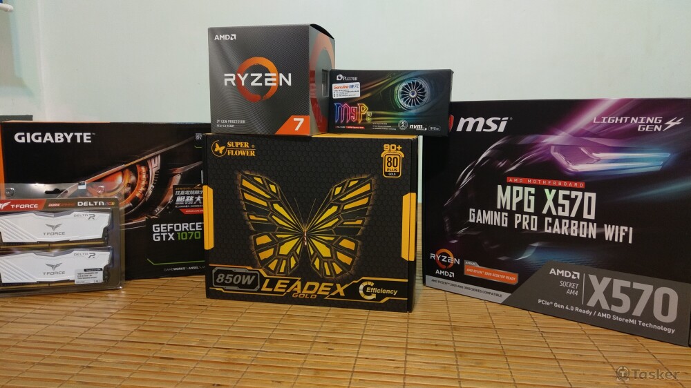 自組裝電腦時使用之零件