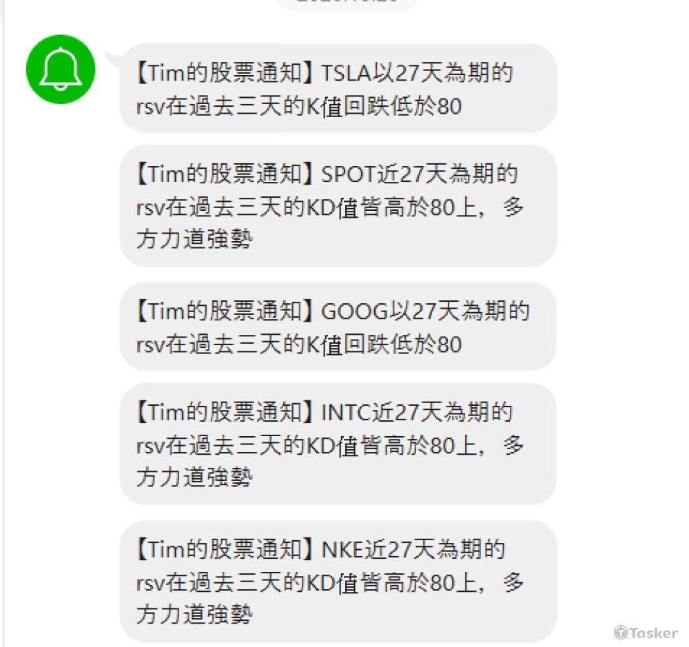 股票LineNotify通知