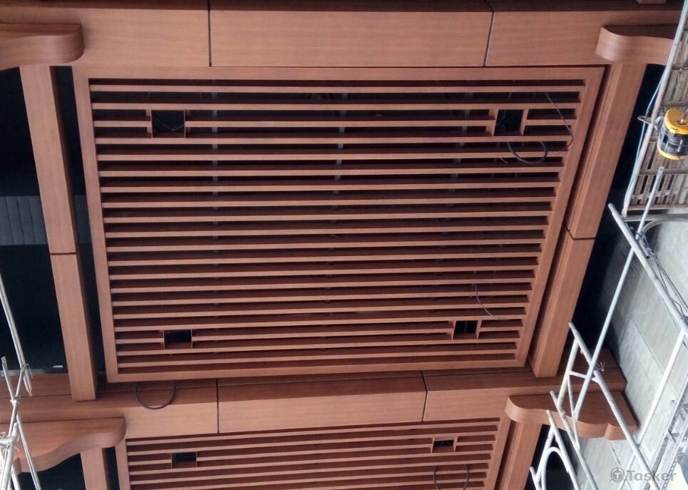 木紋鋁格柵天花板及鋁包板1