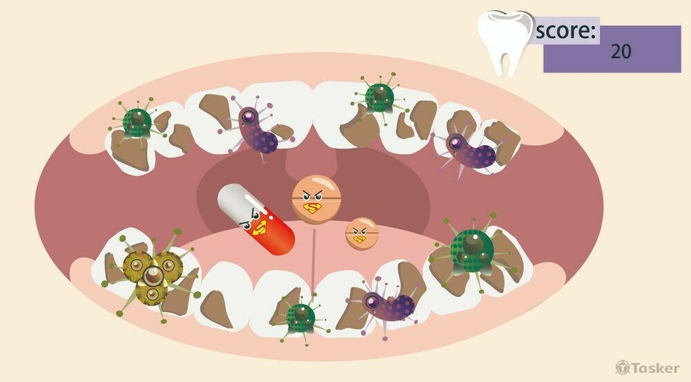 蛀牙啦-遊戲畫面截圖_電繪類_illustrator