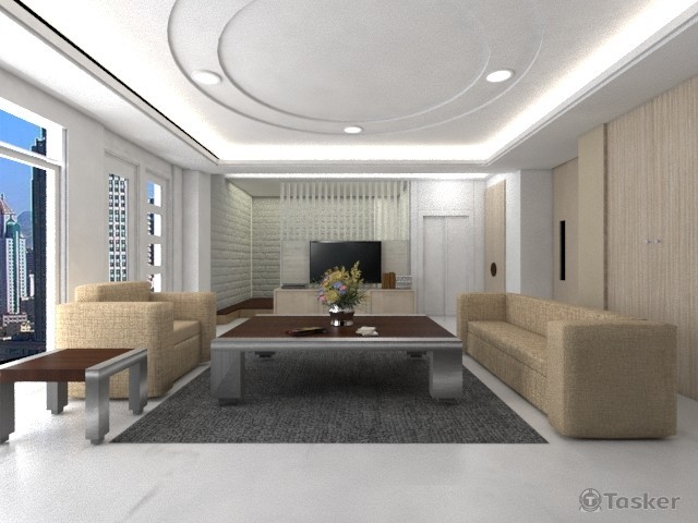 室內設計立體建模大廳