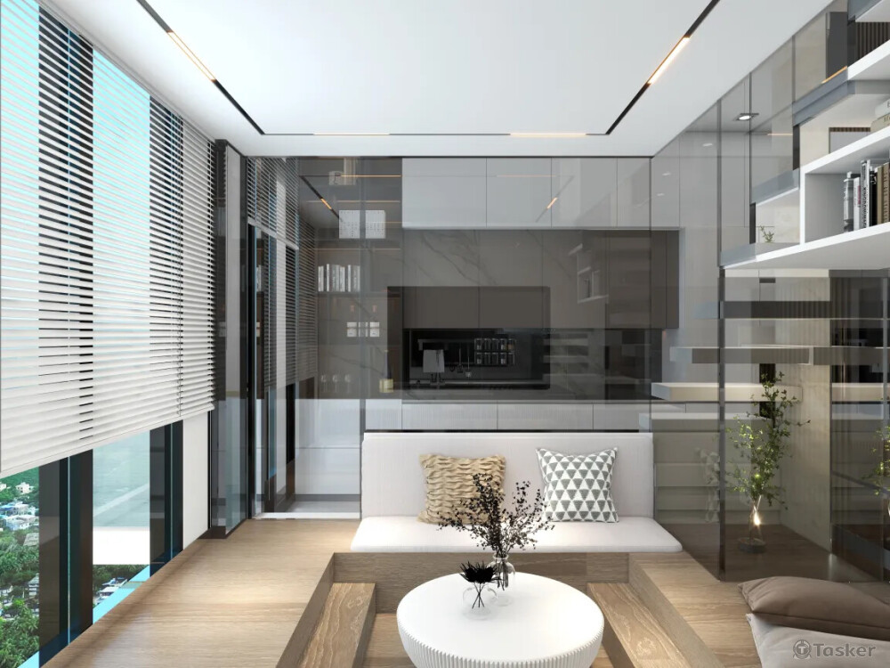 室內設計3D渲染#客廳