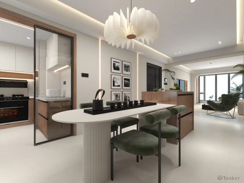 室內設計3D渲染#餐廳