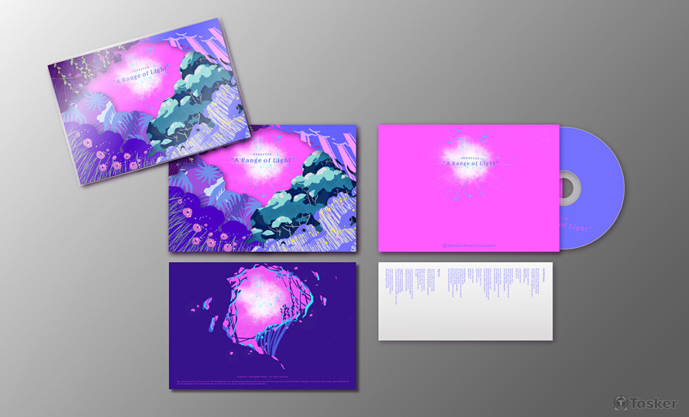 電子迷幻音樂_插畫應用_包裝設計_物件展示