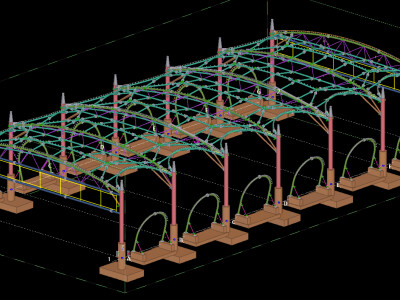 風雨場球膜構造工程
