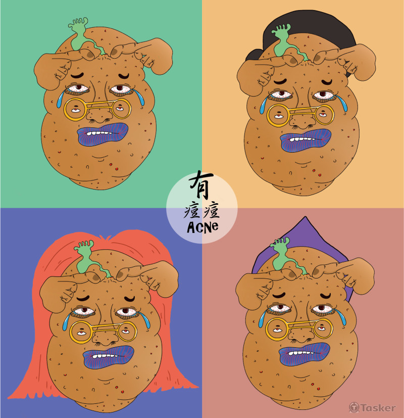 困擾的霹靂無敵大痘痘