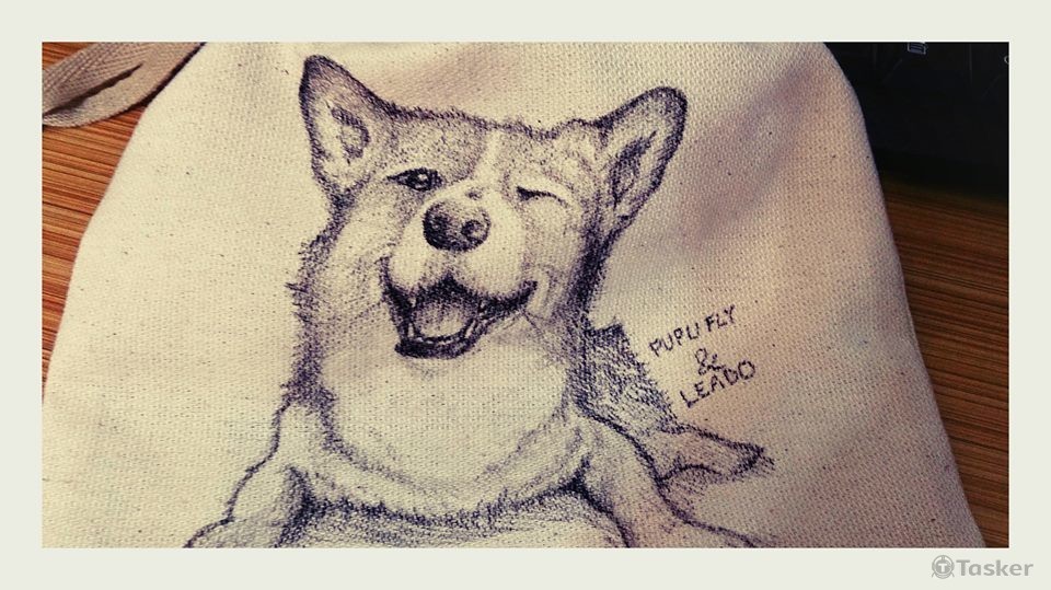 (售出)客製化小束口袋