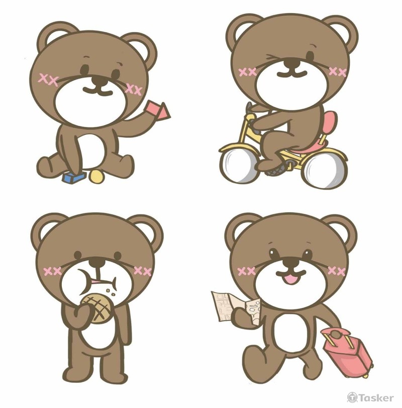 叉叉熊動作表情(競標作品)