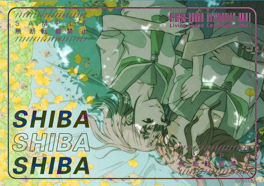 雙人全彩半身(含背景)