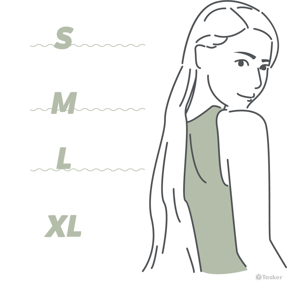 插畫設計＿髮型長度示意圖