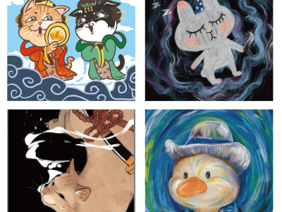 動物似顏繪插畫