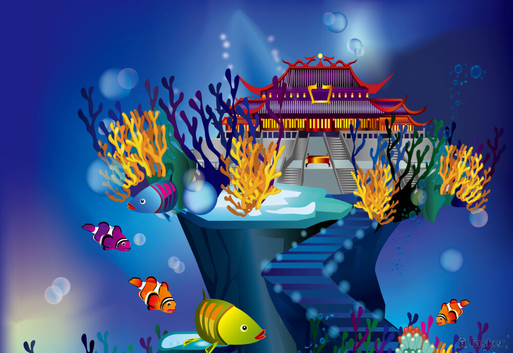 電腦繪圖作品01-浦島太郎