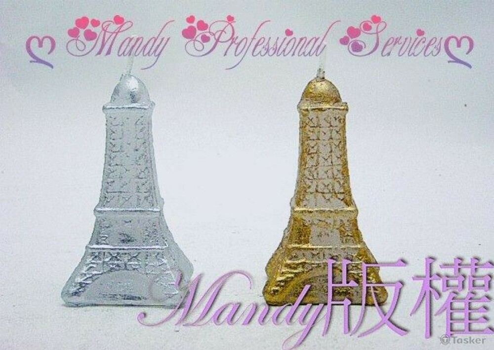 接受知名法國烘焙坊委託設計之蠟燭