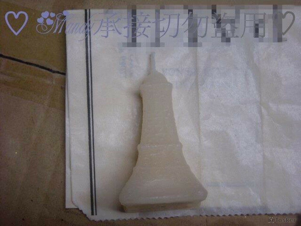 接受知名法國烘焙坊委託設計之蠟燭