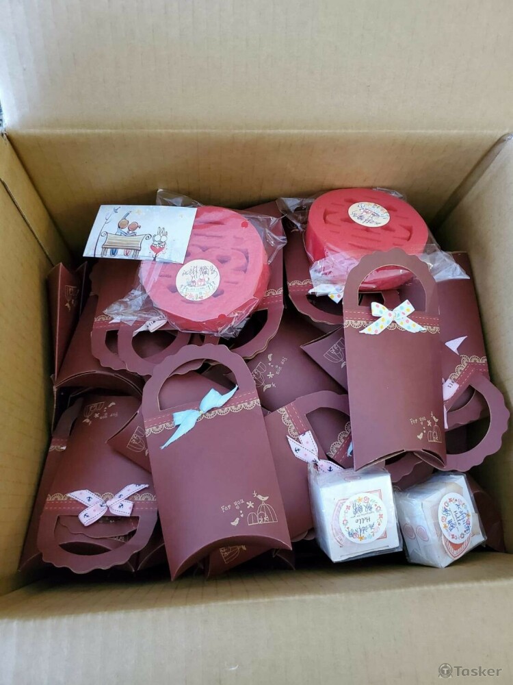 金屬鑰匙圈-搭配獨家原創設計挑題盒子&親手製作蝴蝶結