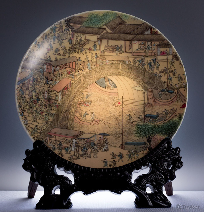 陶緣彩瓷_清明上河圖