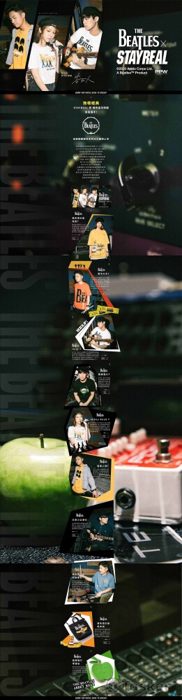 STAYREAL 2020 告五人ＸThe Beatles專頁編排設計