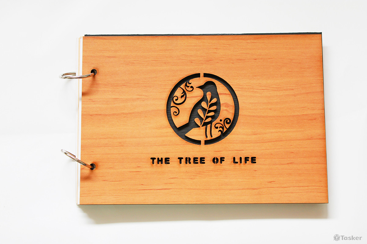 產品書冊設計(封面採木頭雷射雕刻)