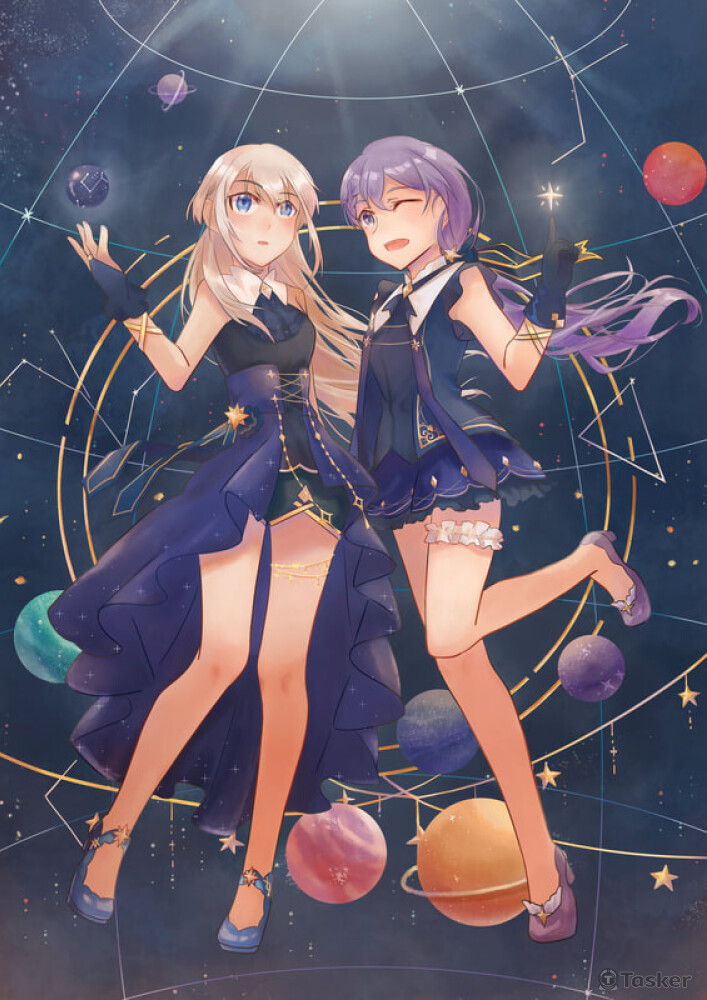 人物插畫(含背景設計)2200~3000