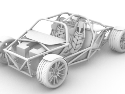 Track car chassis design MK2