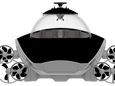 Personal submarine super yacht concept