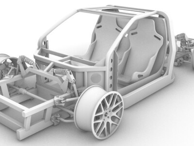 Track car chassis design