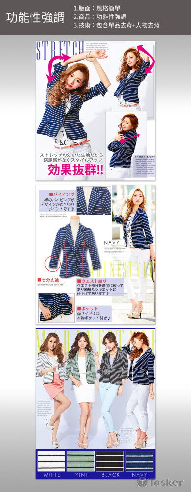 商品內頁介紹(西裝類)