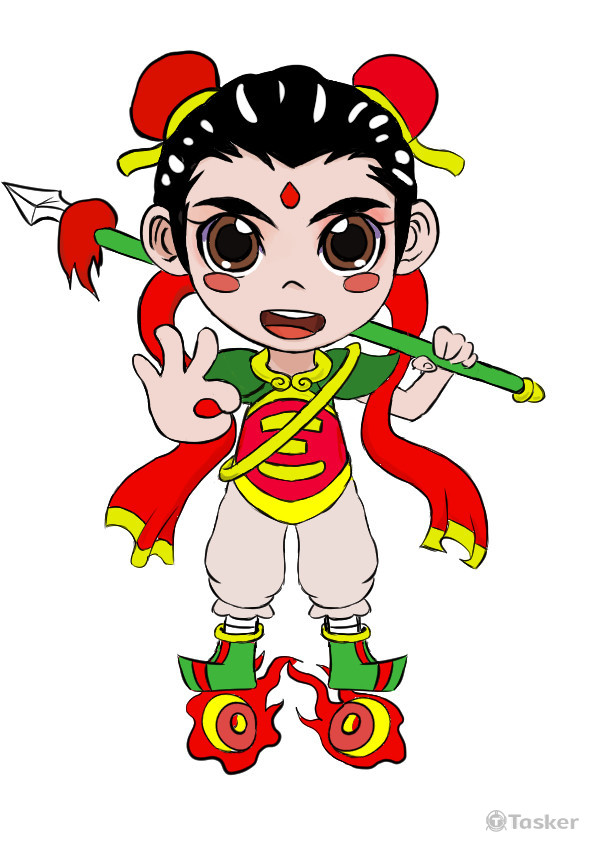 Q版/可愛風/神明/插圖/插畫設計