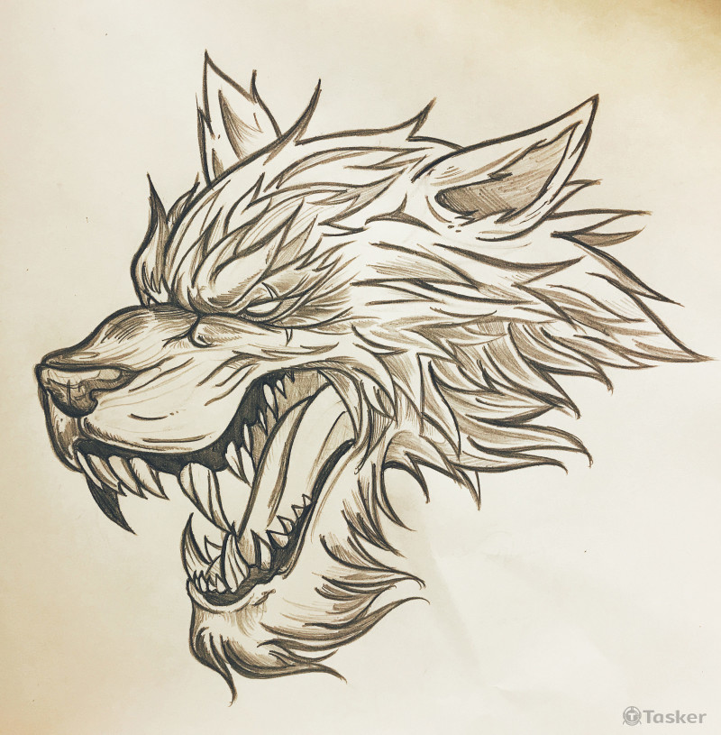 手繪/代針筆/刺青/圖騰/設計