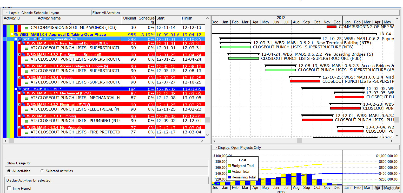 工程進度 (P3/P6/MS Project)