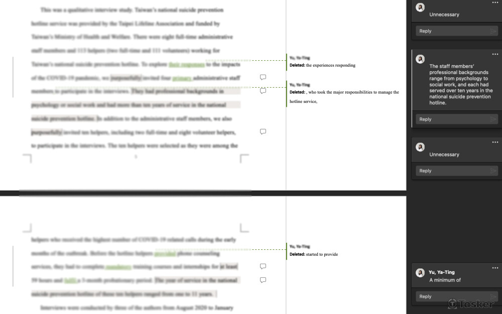 潤飾：英文研究報告 Manuscript Proofreading