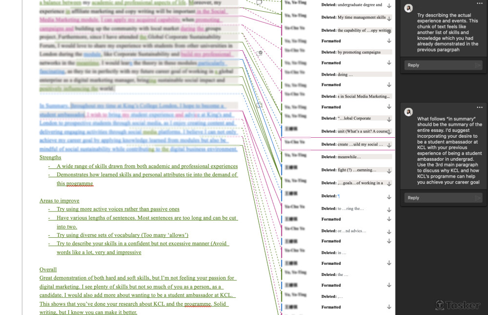 潤飾：英文自傳 Personal Statement Proofreading