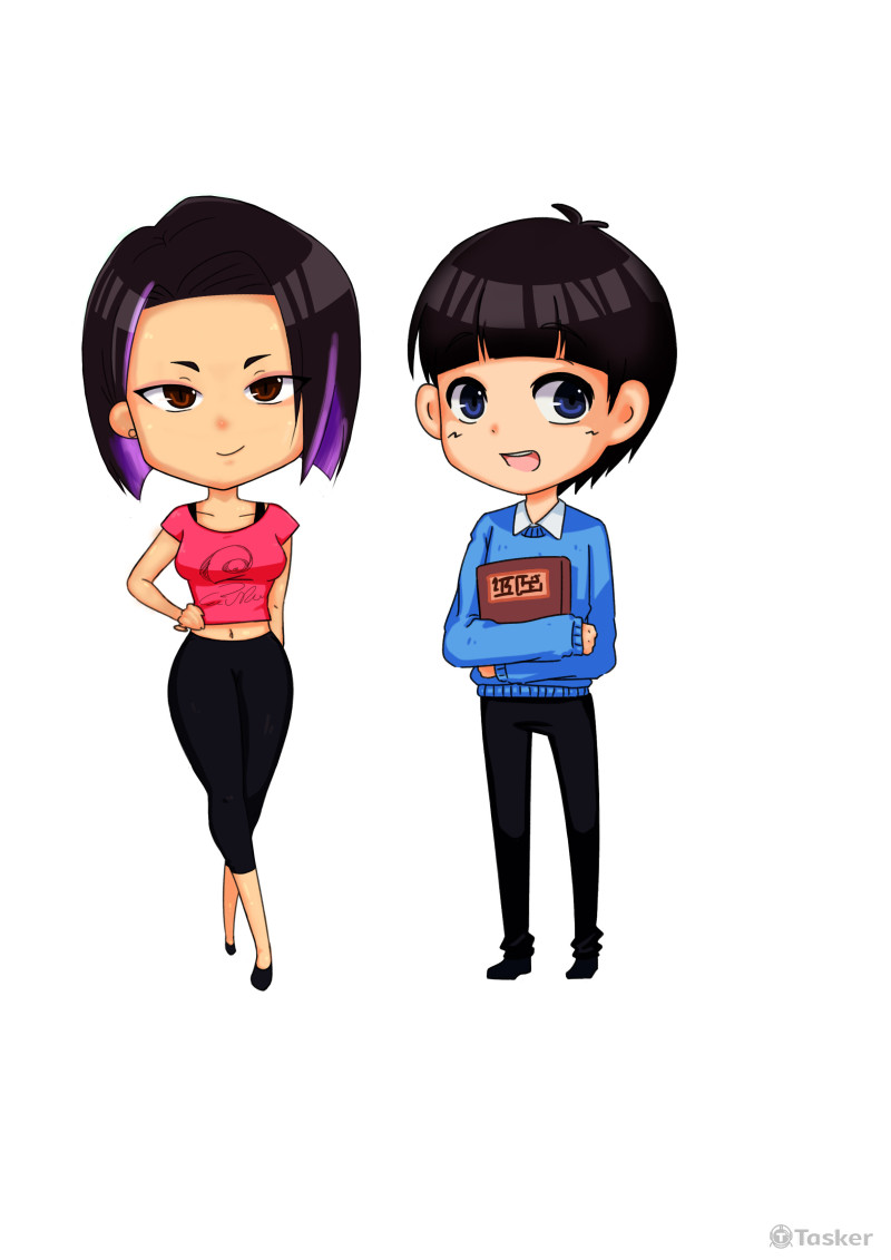 流設系海報娃娃設計