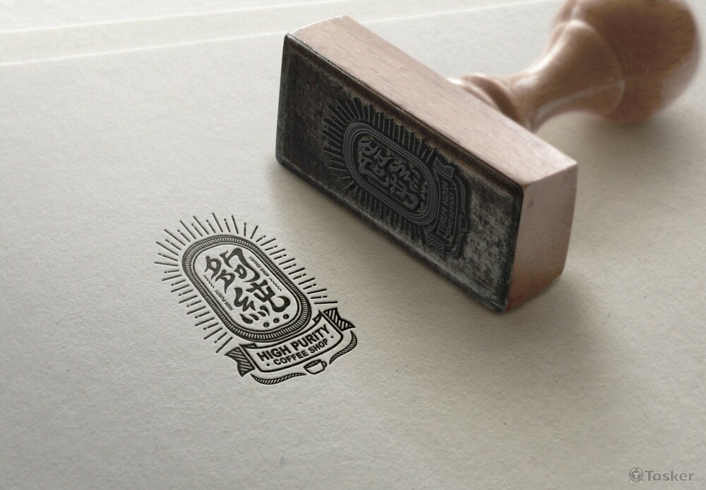 沃卡設計 | 夠純咖啡 - LOGO DESIGN