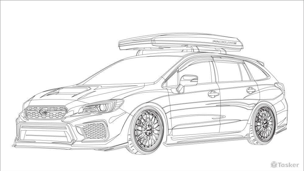 SUBARU Levorg 純色線圖