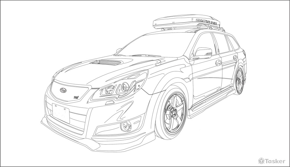 SUBARU Legacy 純色線圖
