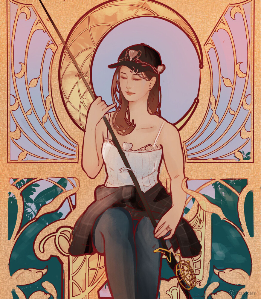 電腦繪圖 仿慕夏