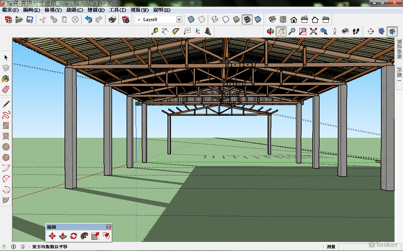 傳統產業-農舍-牛舍-完工示意圖