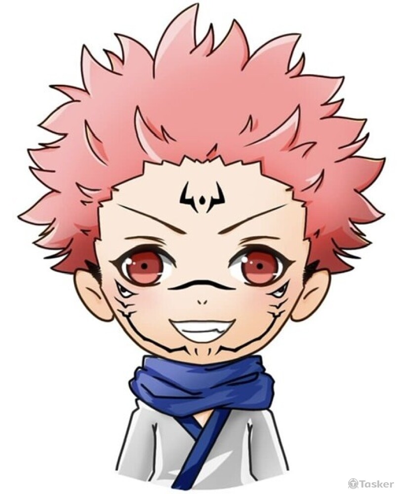 咒術迴戰。虎杖悠人—Q版頭像