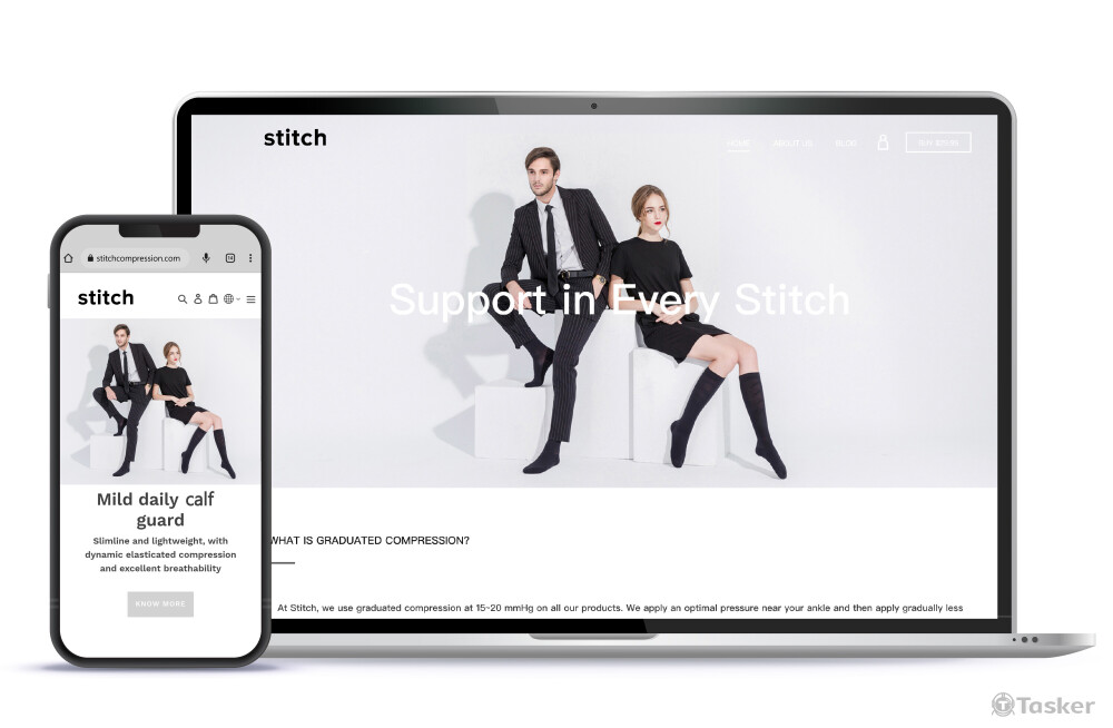 Shopify形象網站規劃設計 stitch