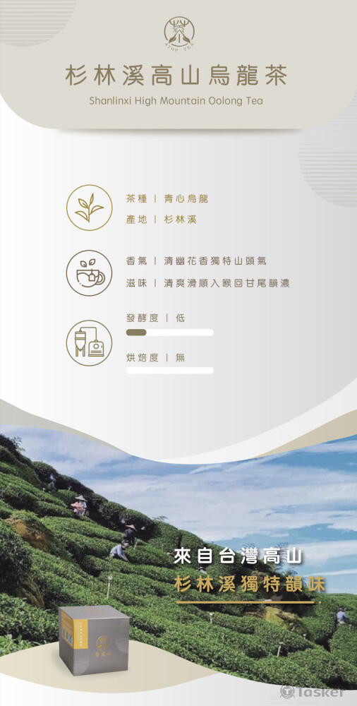 茶葉 一頁式