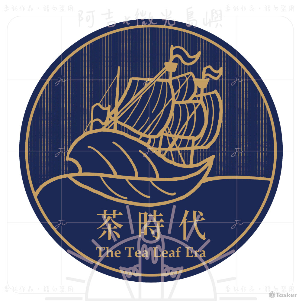 茶時代(虛構) LOGO設計練習，ChatGPT幫我想店名～