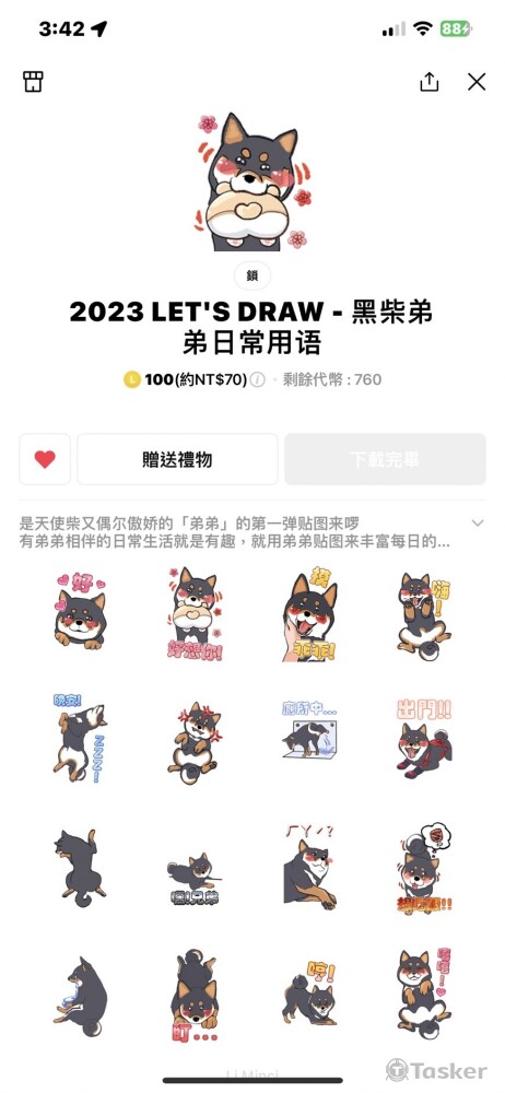 我畫我家狗 Q版 靜態LINE貼圖